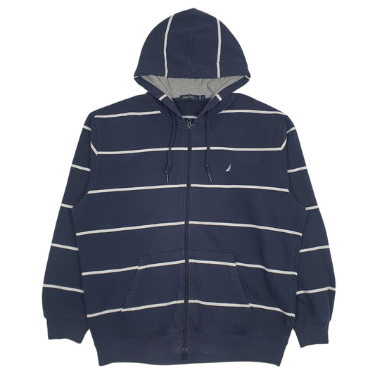 Mens Navy Nautica  Full Zip Jumper