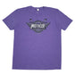 Mens Purple Anvil  Short Sleeve T Shirt