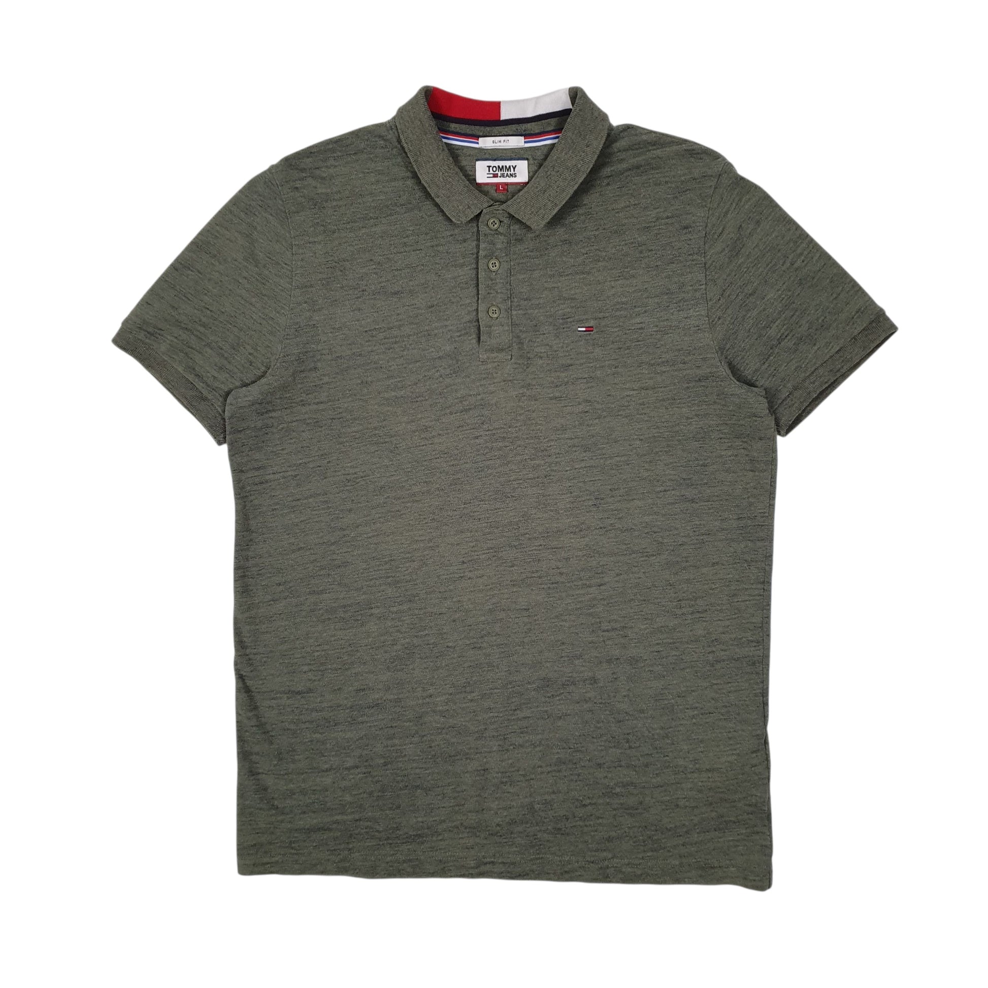 Mens Green Tommy Hilfiger  Short Sleeve Polo Shirt