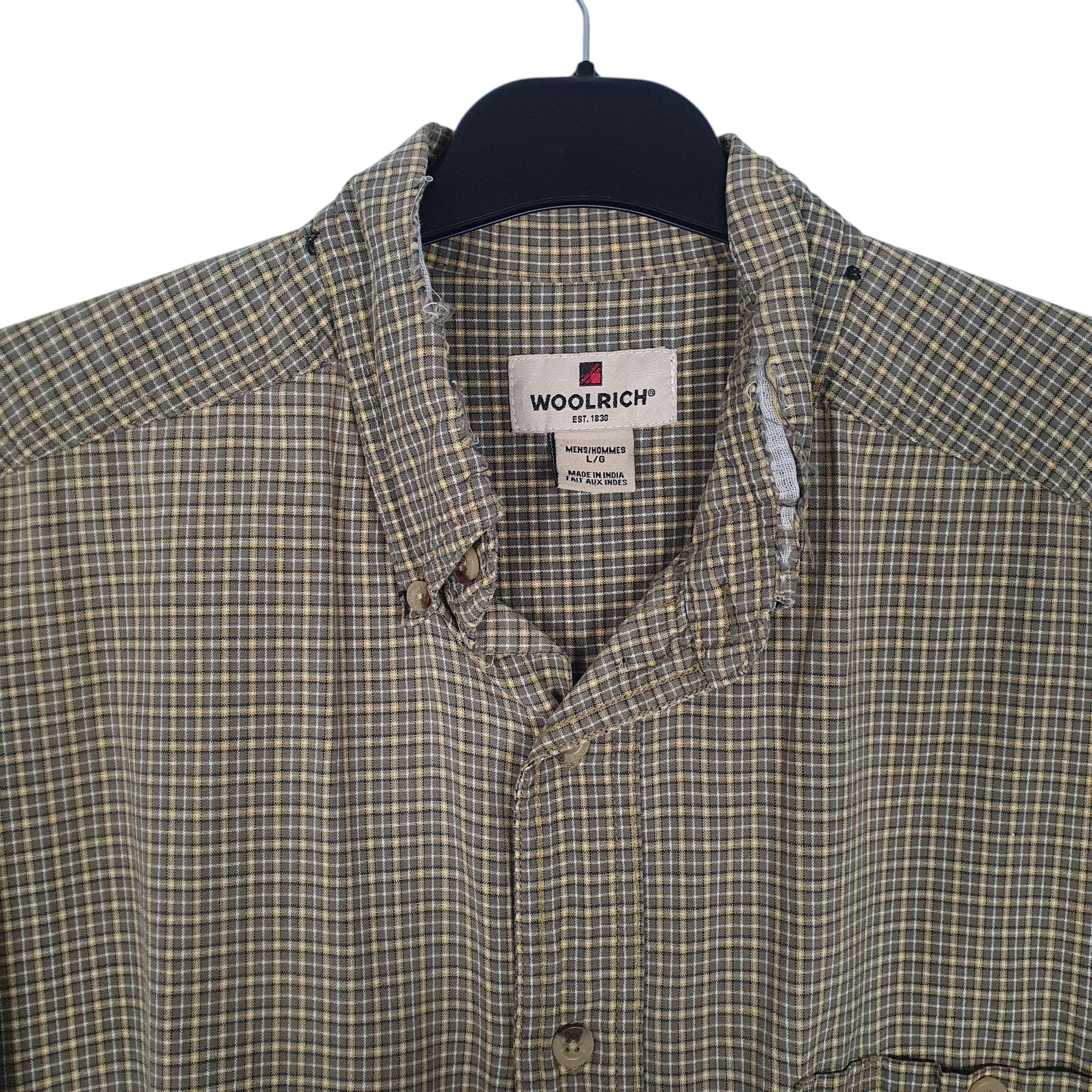 Mens Yellow Woolrich   Shirt