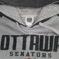 Mens Grey NHL Ottawa Senators Hoodie Jumper