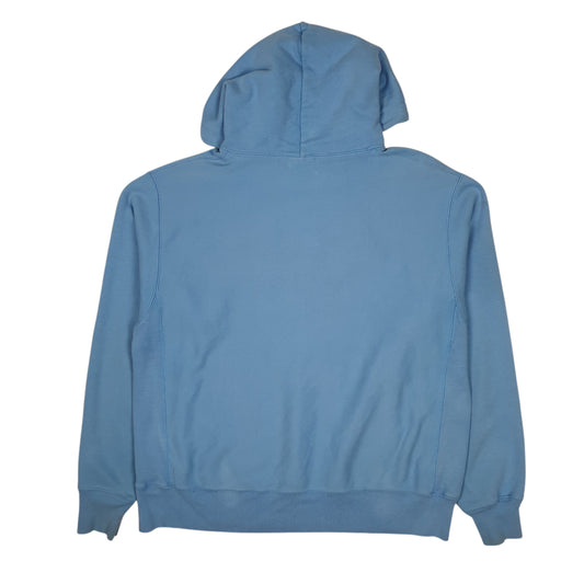 Mens Blue Champion Reverse Weave Hoodie Jumper