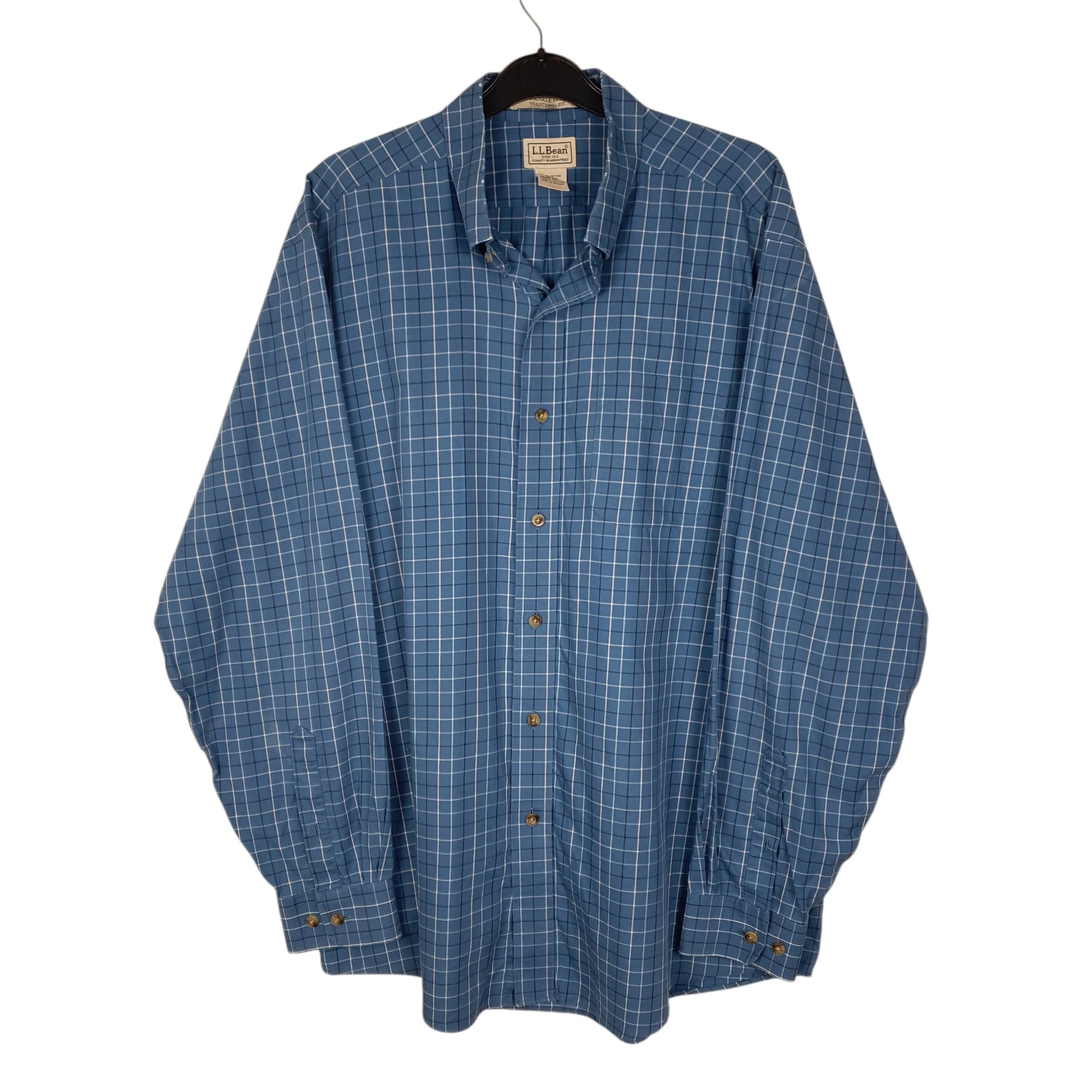 Mens Blue L.L.Bean  Long Sleeve Shirt