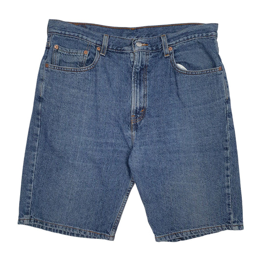 Mens Blue Levis 505 Regular Fit Denim Shorts