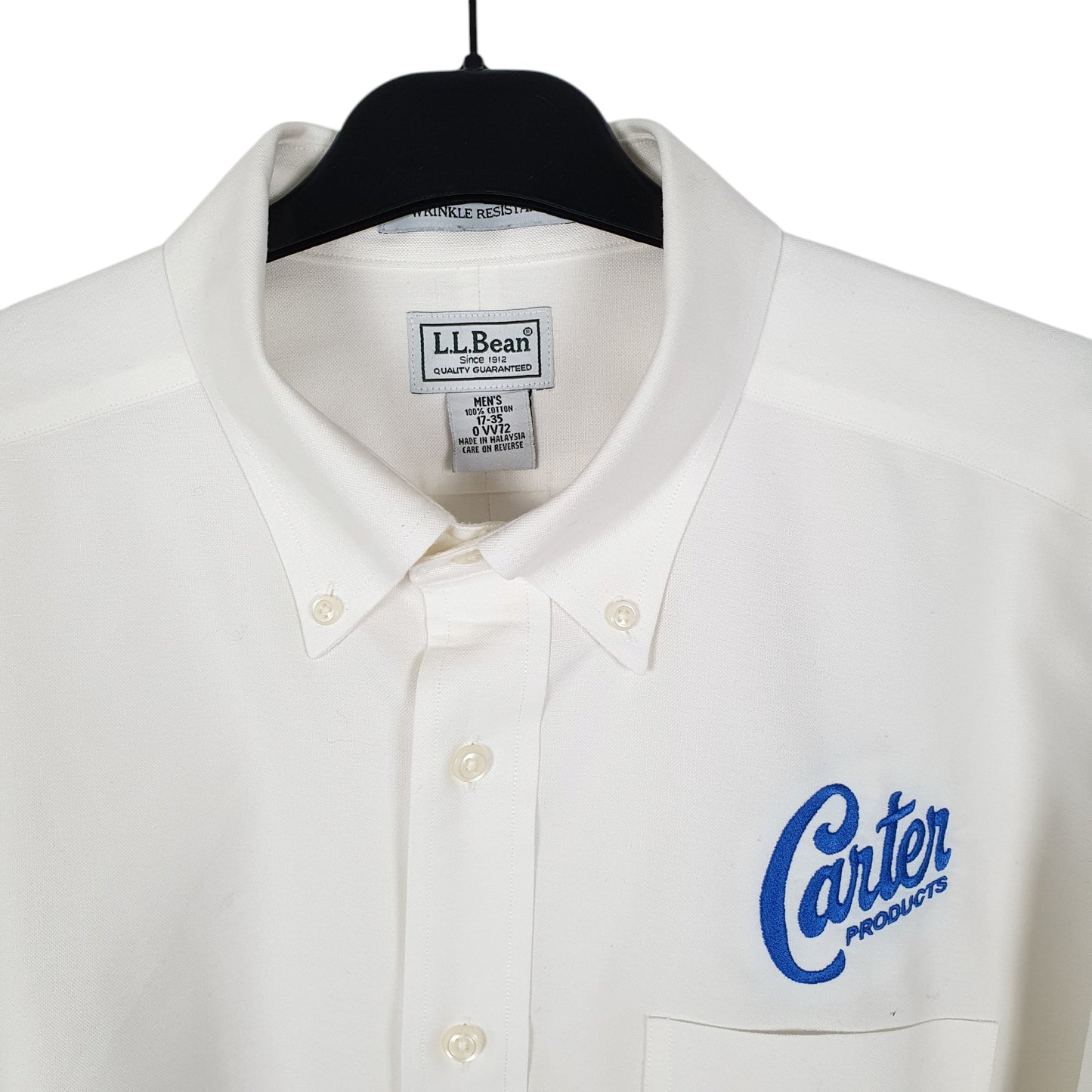 Mens White L.L.Bean Carter  Shirt