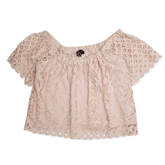 Womens Pink New Look Frilly Baggy Short Sleeve T Shirt