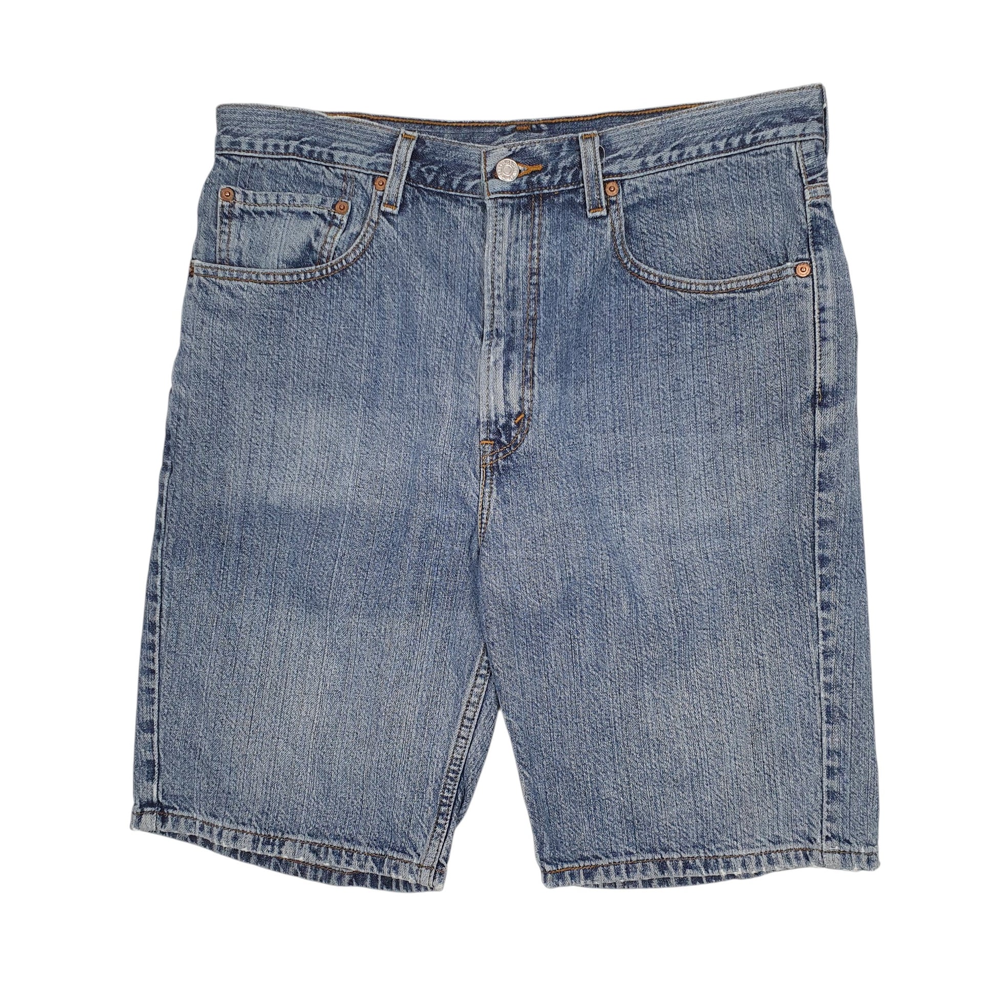 Mens Blue Levis 505 Denim Shorts