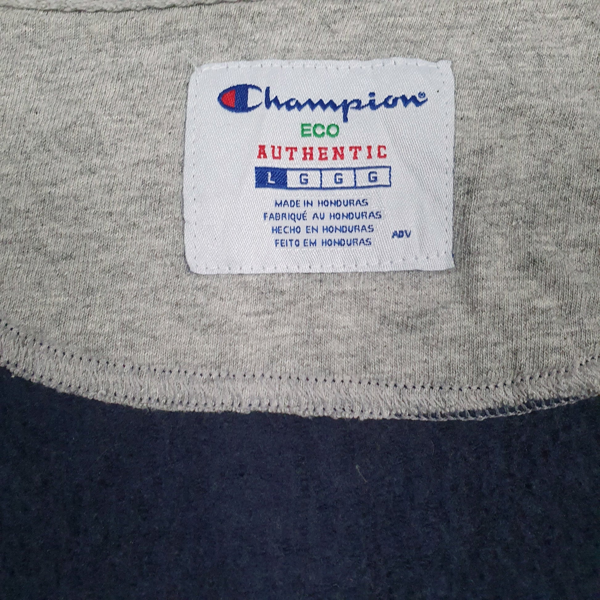 Mens Navy Champion Hoodie Full Zip Jumper