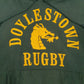 Mens Green Champion Reverse Weave Doylestown Rugby Hoodie Jumper