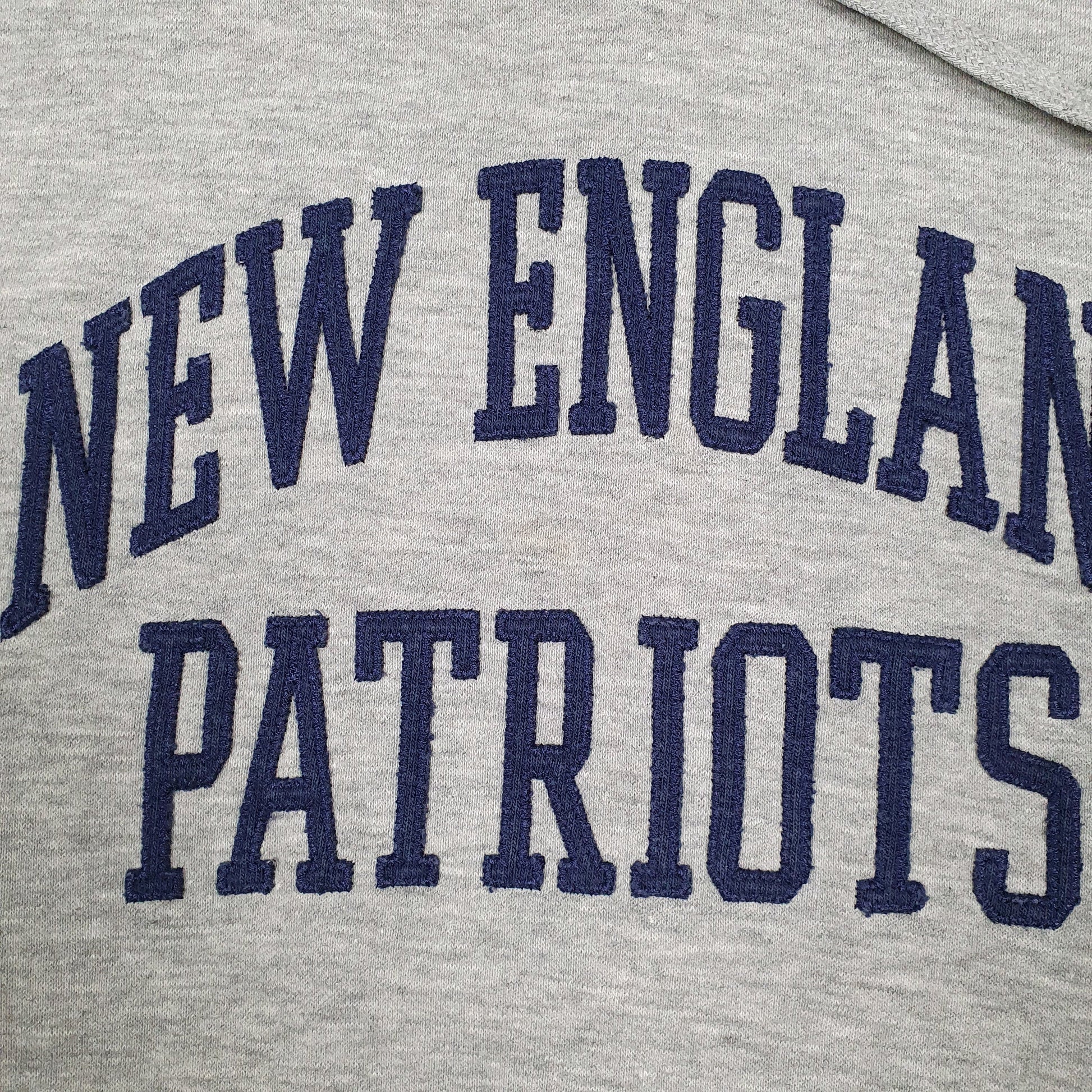 Mens Grey NFL New England Patriots Hoodie Jumper