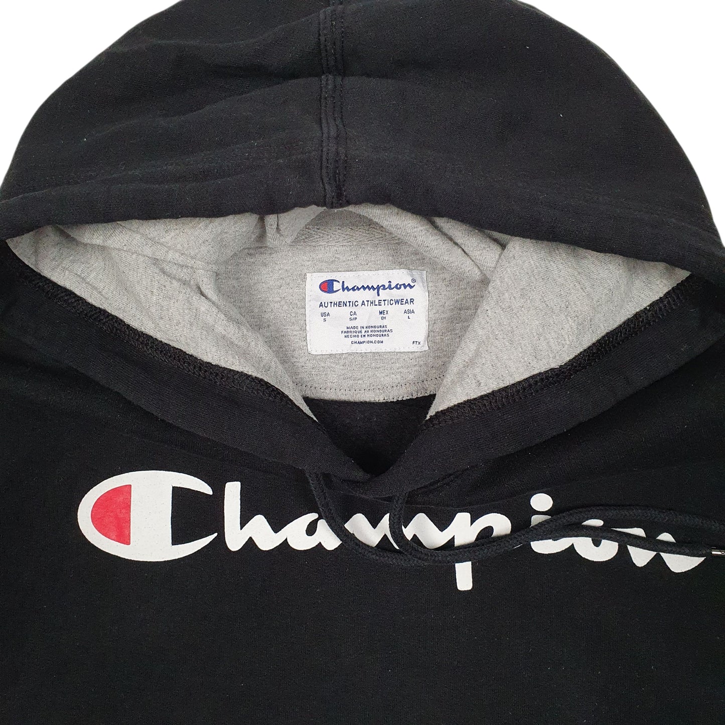 Mens Black Champion  Hoodie Jumper