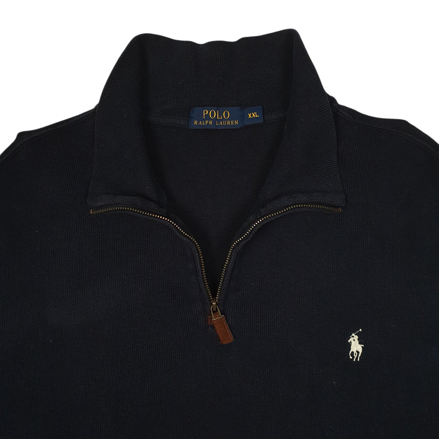 Mens Navy Polo Ralph Lauren  Quarter Zip Jumper