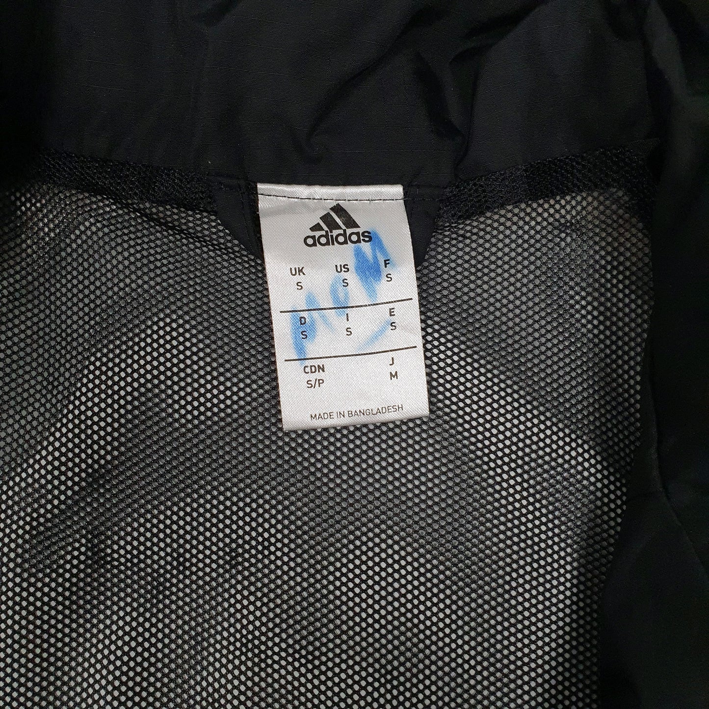 Mens Black Adidas   Coat