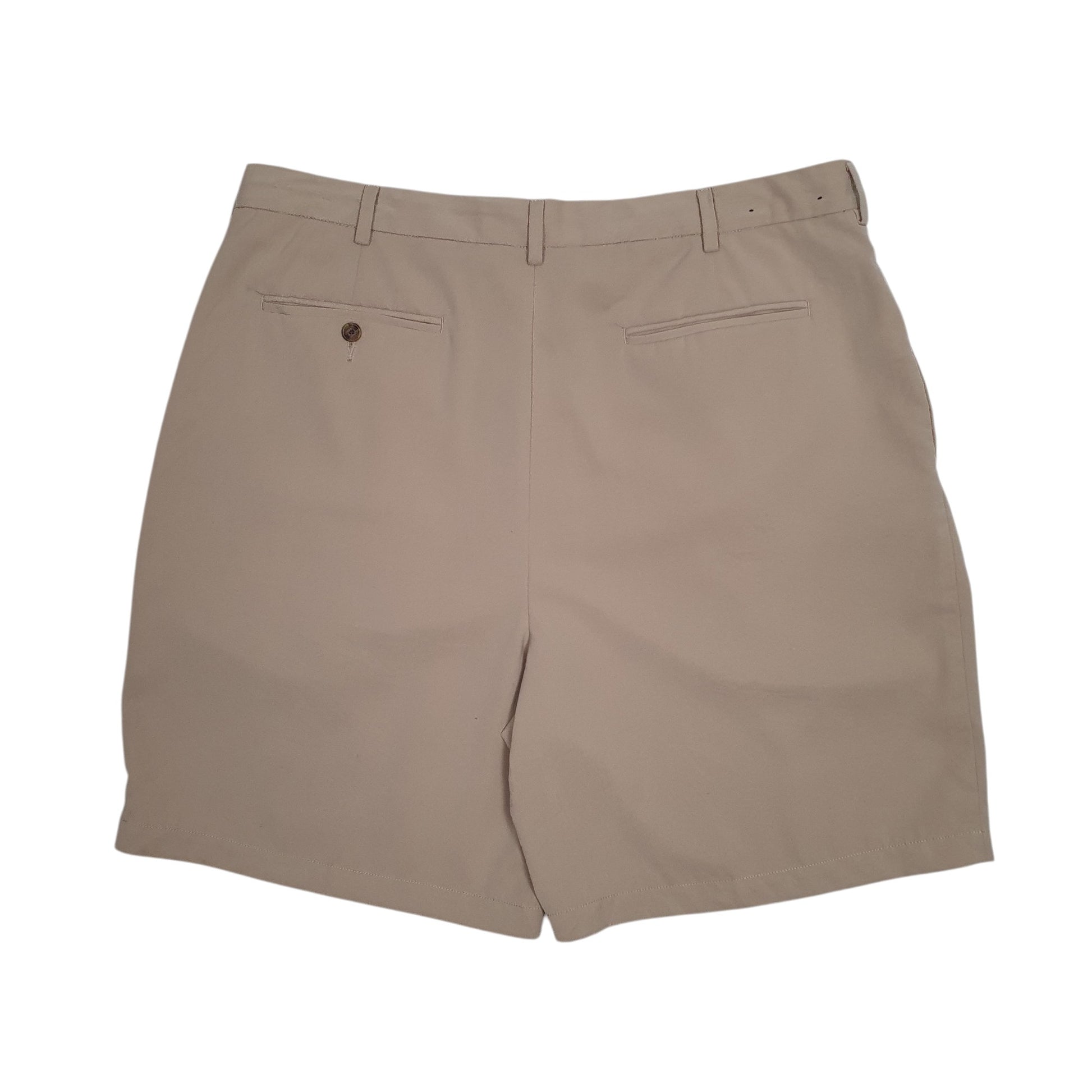 Mens Beige Tommy Hilfiger Golf Vintage 00s Double Pleated  Shorts