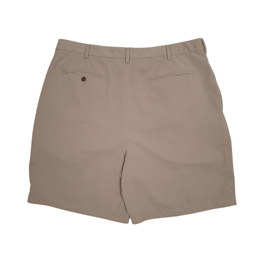 Mens Beige Tommy Hilfiger Golf Vintage 00s Double Pleated  Shorts