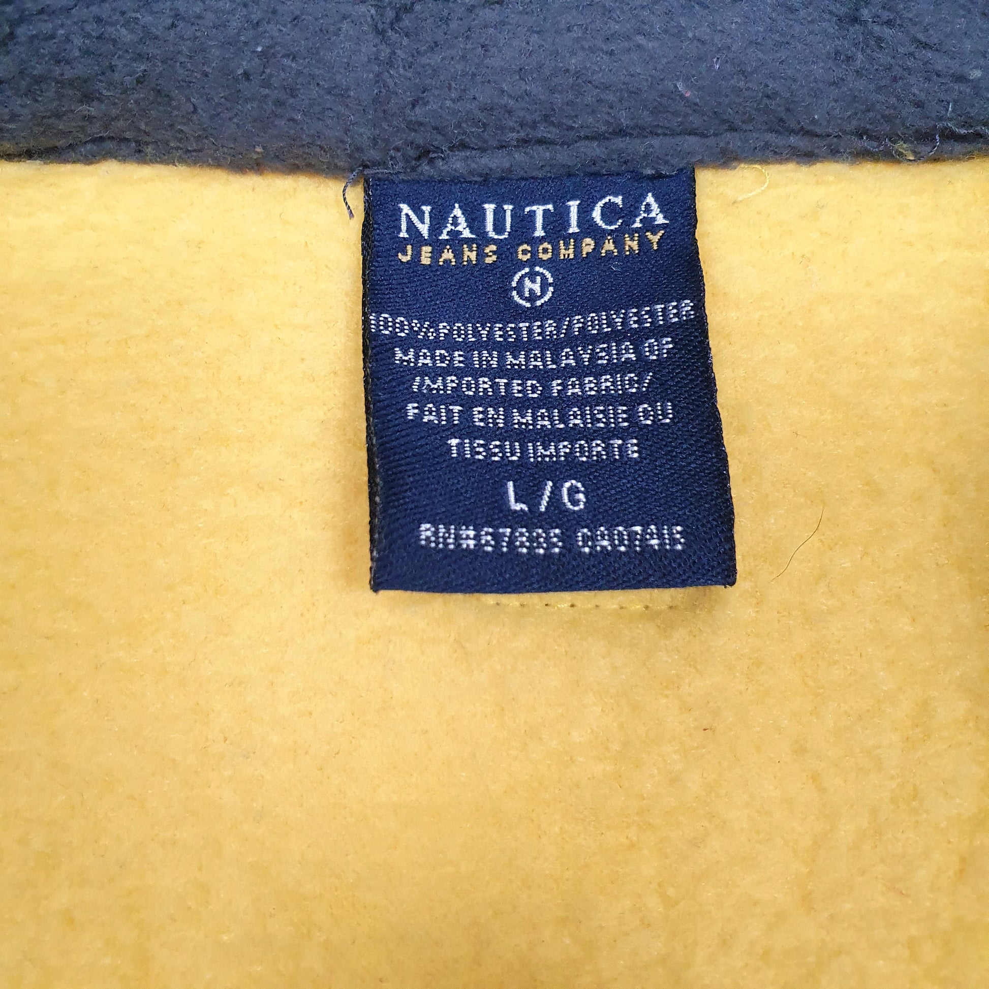 Mens Yellow Nautica  Gilet Jumper