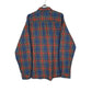 Mens Blue L.L.Bean Thick Flannel Plaid  Shirt
