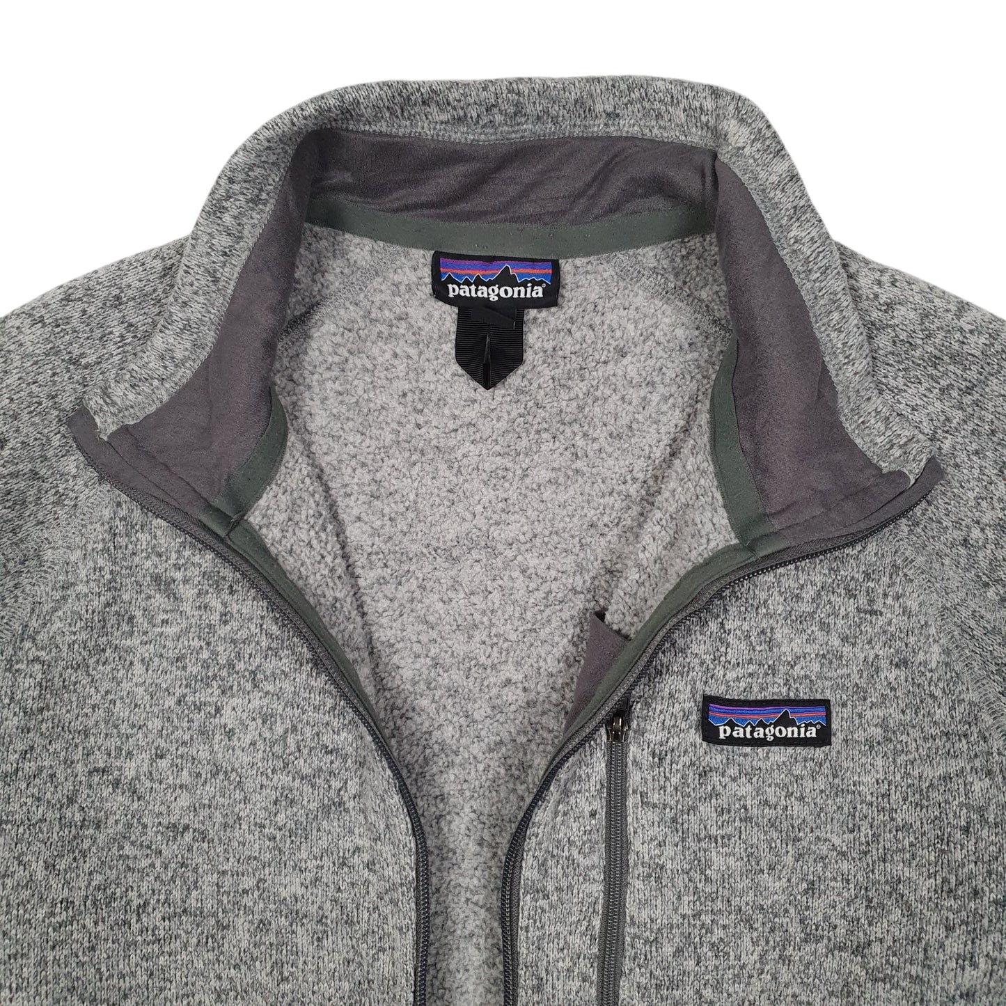 Mens Grey Patagonia Better Sweater Full Zip Jumper