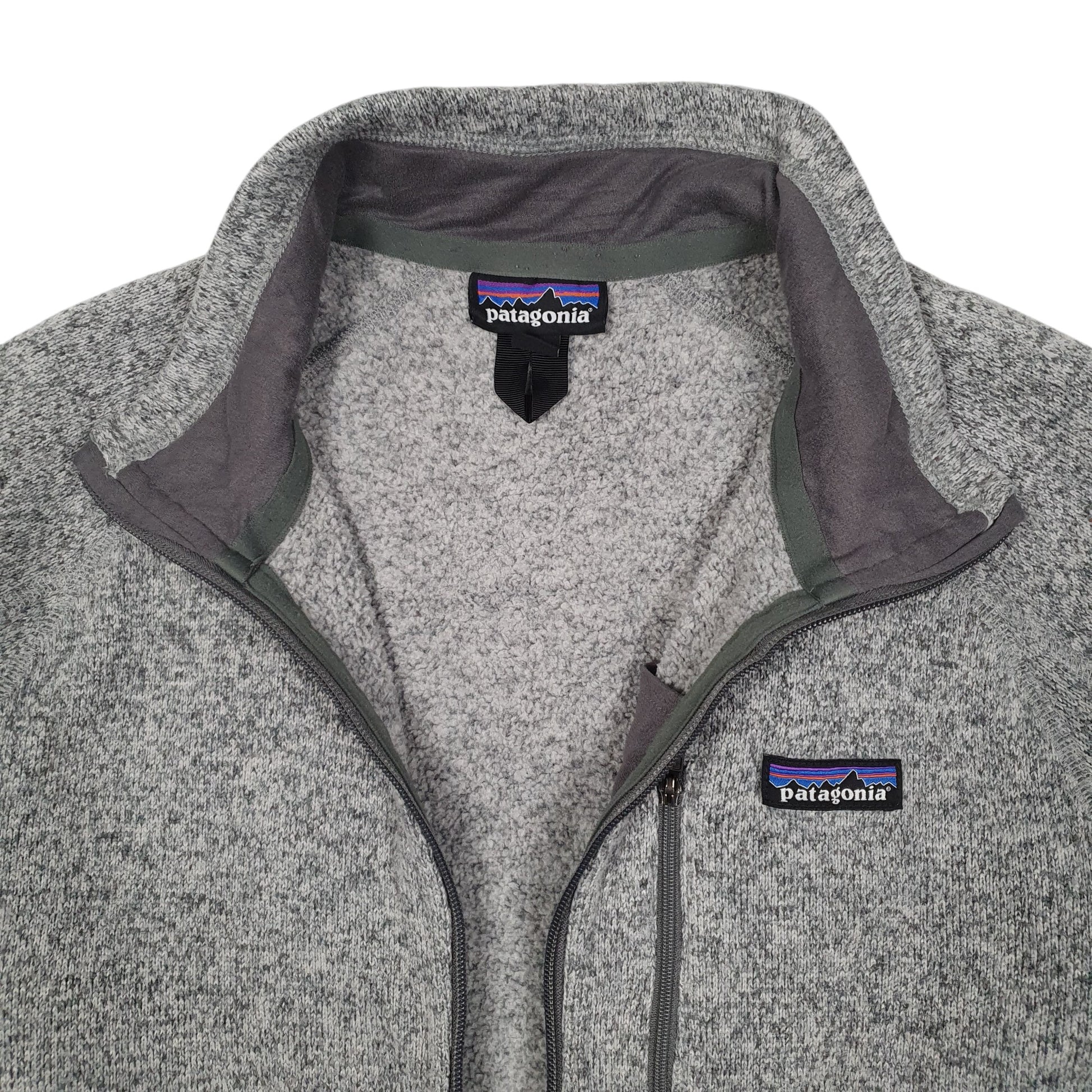 Mens Grey Patagonia Better Sweater Full Zip Jumper
