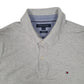 Mens Grey Tommy Hilfiger Slim Fit  Polo Shirt