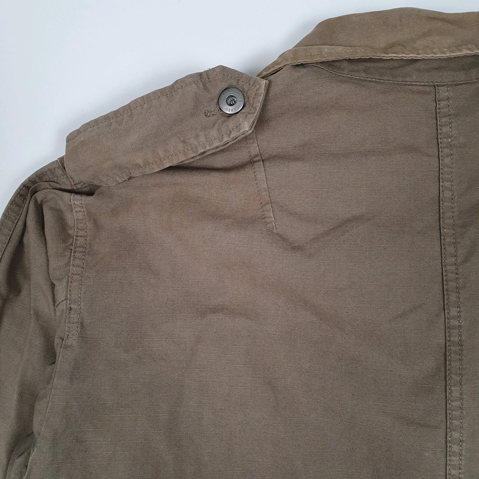 Mens Brown Paul Smith Military Parka Jeans  Coat