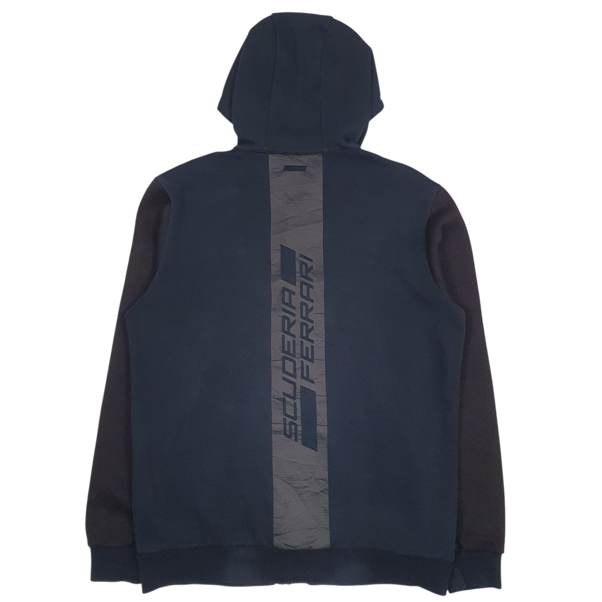 Mens Navy Puma Ferrari Full Zip Jumper