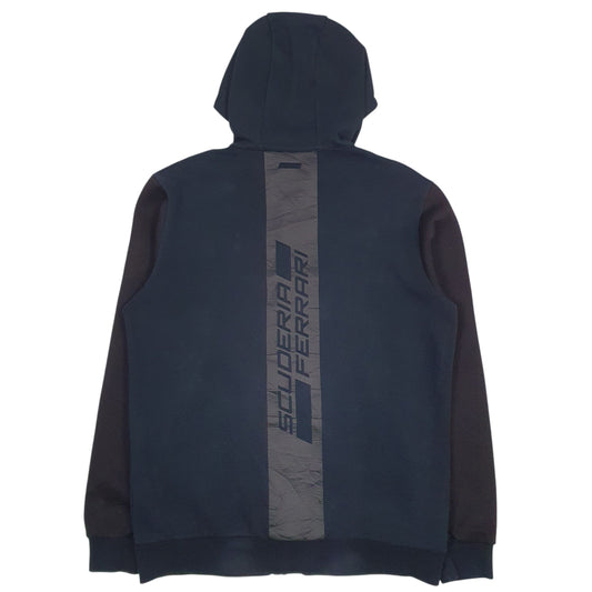 Mens Navy Puma Ferrari Full Zip Jumper