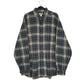 Mens Green L.L.Bean Scotch Plaid Flannel Long Sleeve Shirt