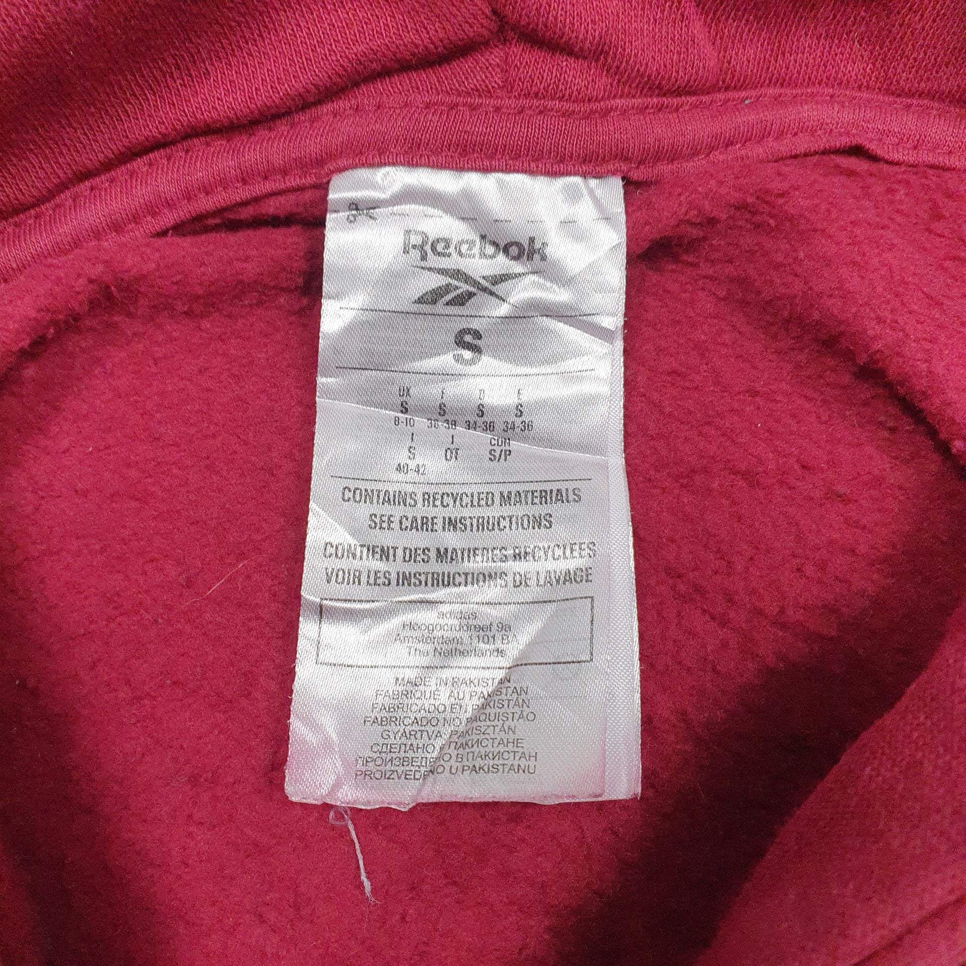 Womens Burgundy Champion Spellout Hoodie Jumper