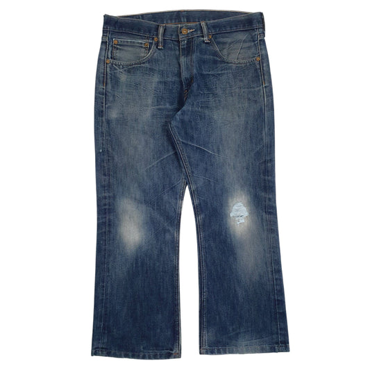 Mens Blue Levis Distressed 527 JeansW34 L26