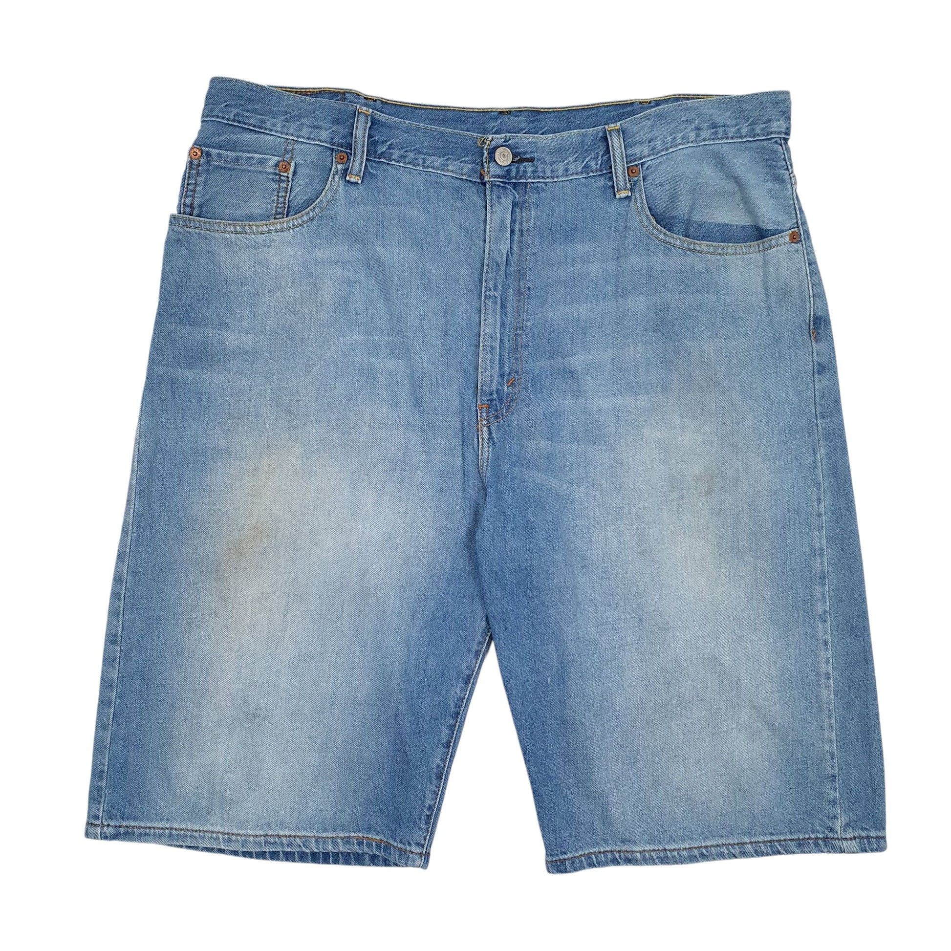 Mens Blue Levis 569 Denim Shorts