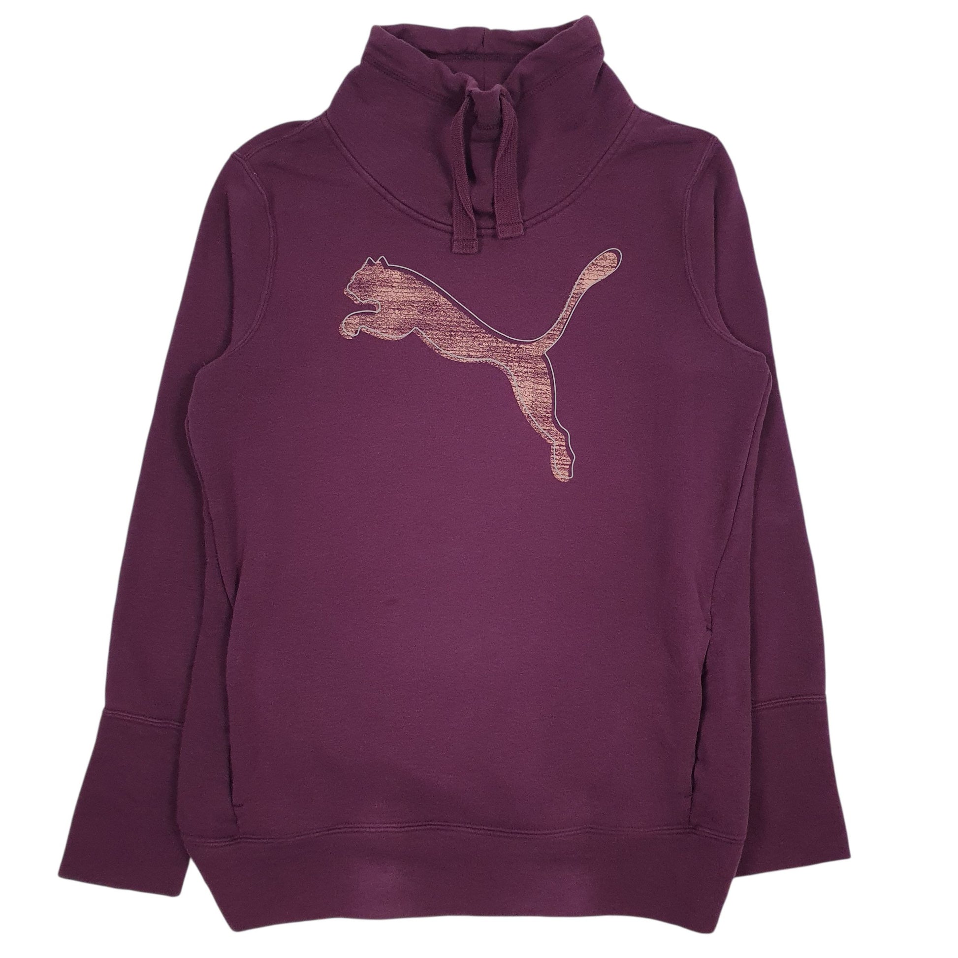 Womens Purple Puma  Shoal Neck Jumper