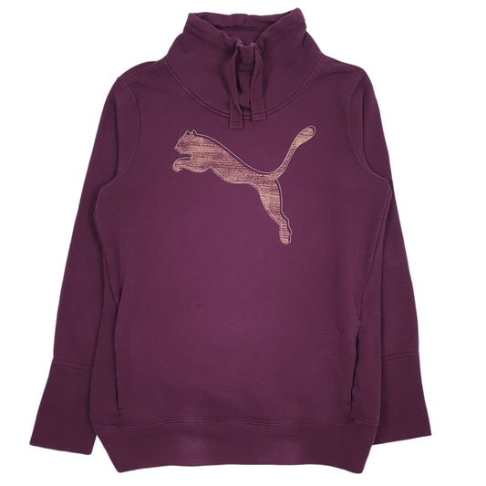 Womens Purple Puma  Shoal Neck Jumper