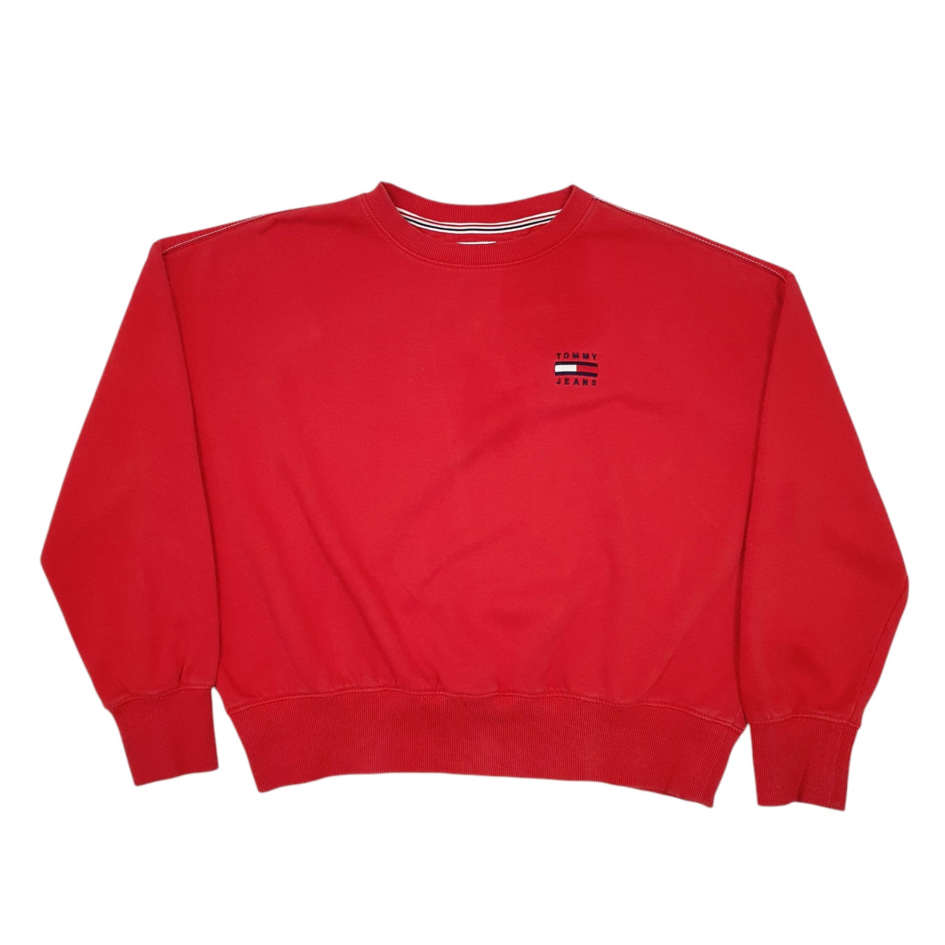 Womens Red Tommy Hilfiger  Crewneck Jumper