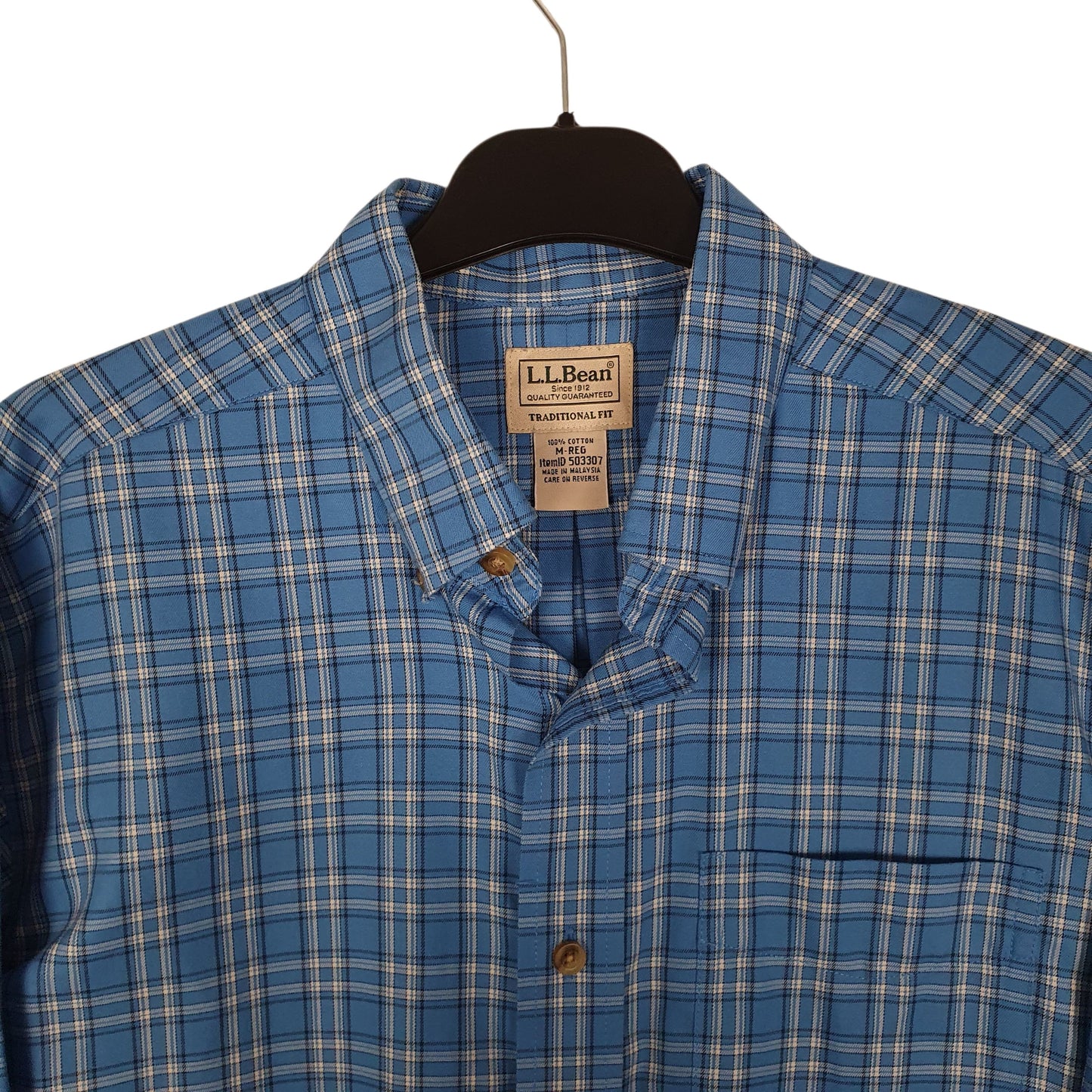 Mens Blue L.L.Bean   Shirt