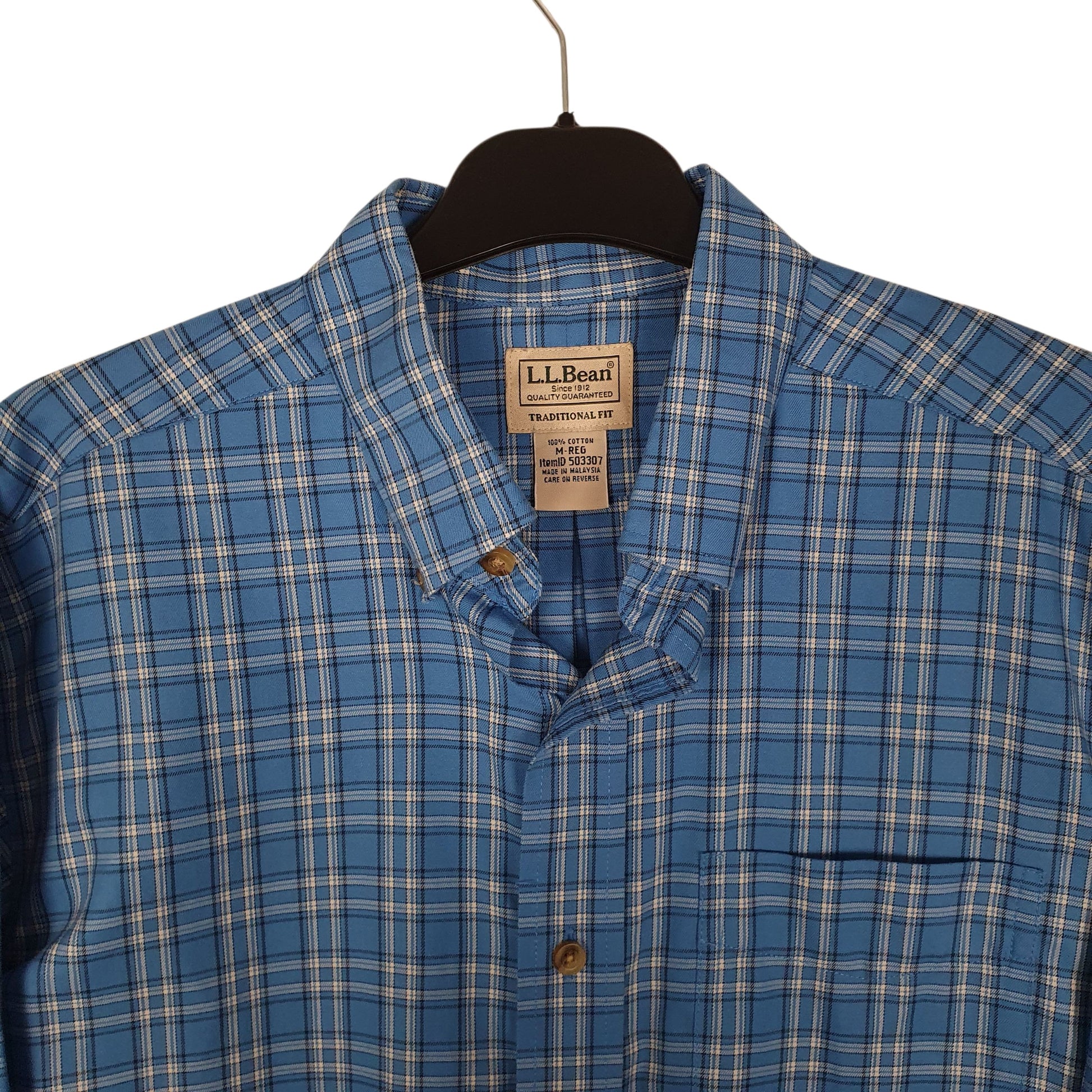 Mens Blue L.L.Bean   Shirt