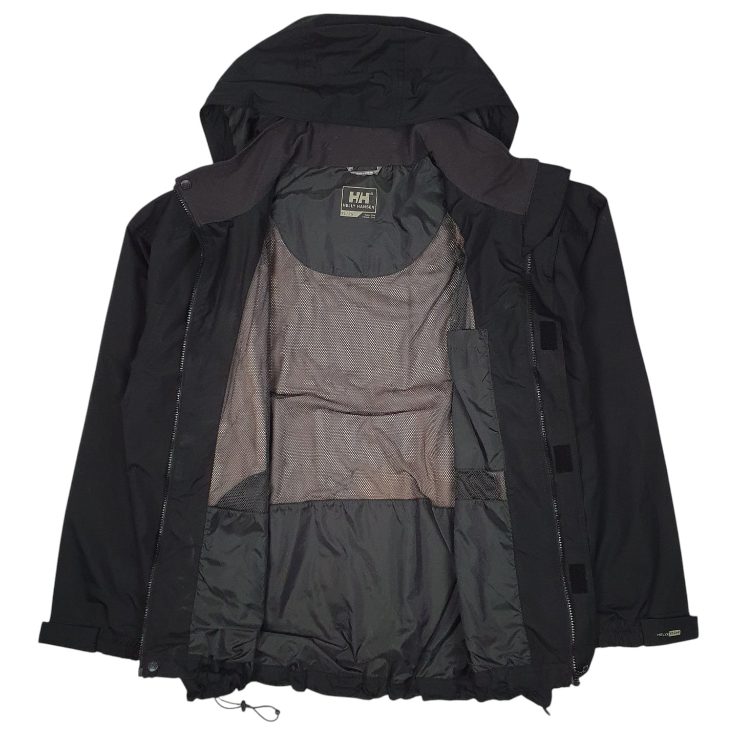 Mens Black Hello Hansen  Quarter Zip Coat
