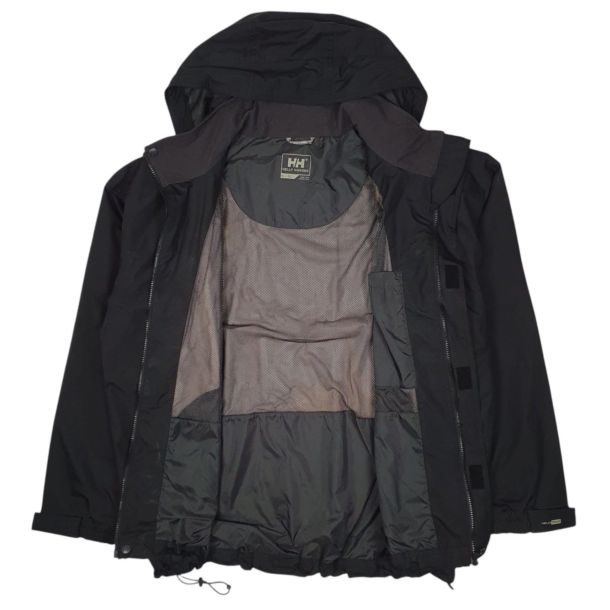 Mens Black Hello Hansen  Quarter Zip Coat