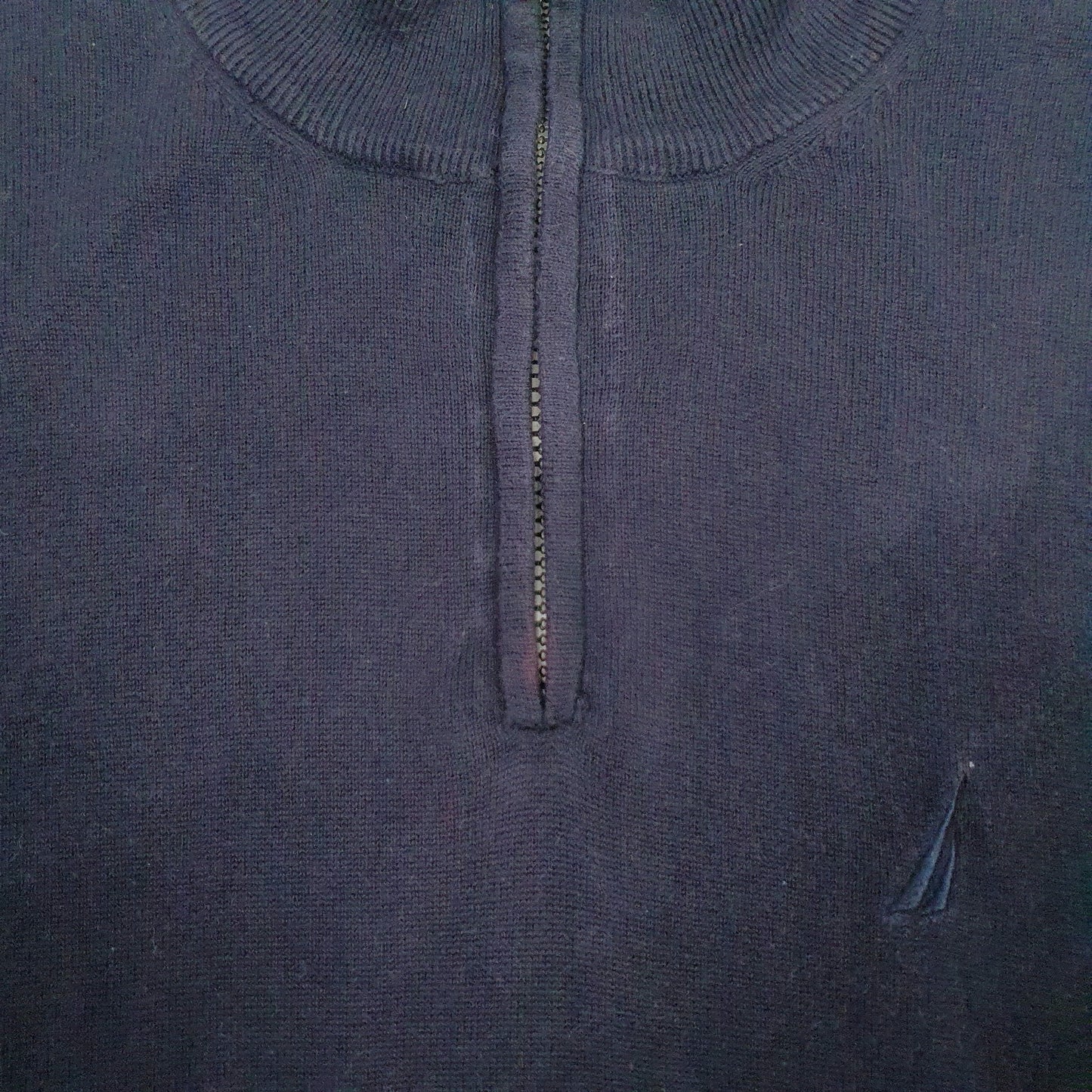 Mens Navy Nautica  Quarter Zip Jumper