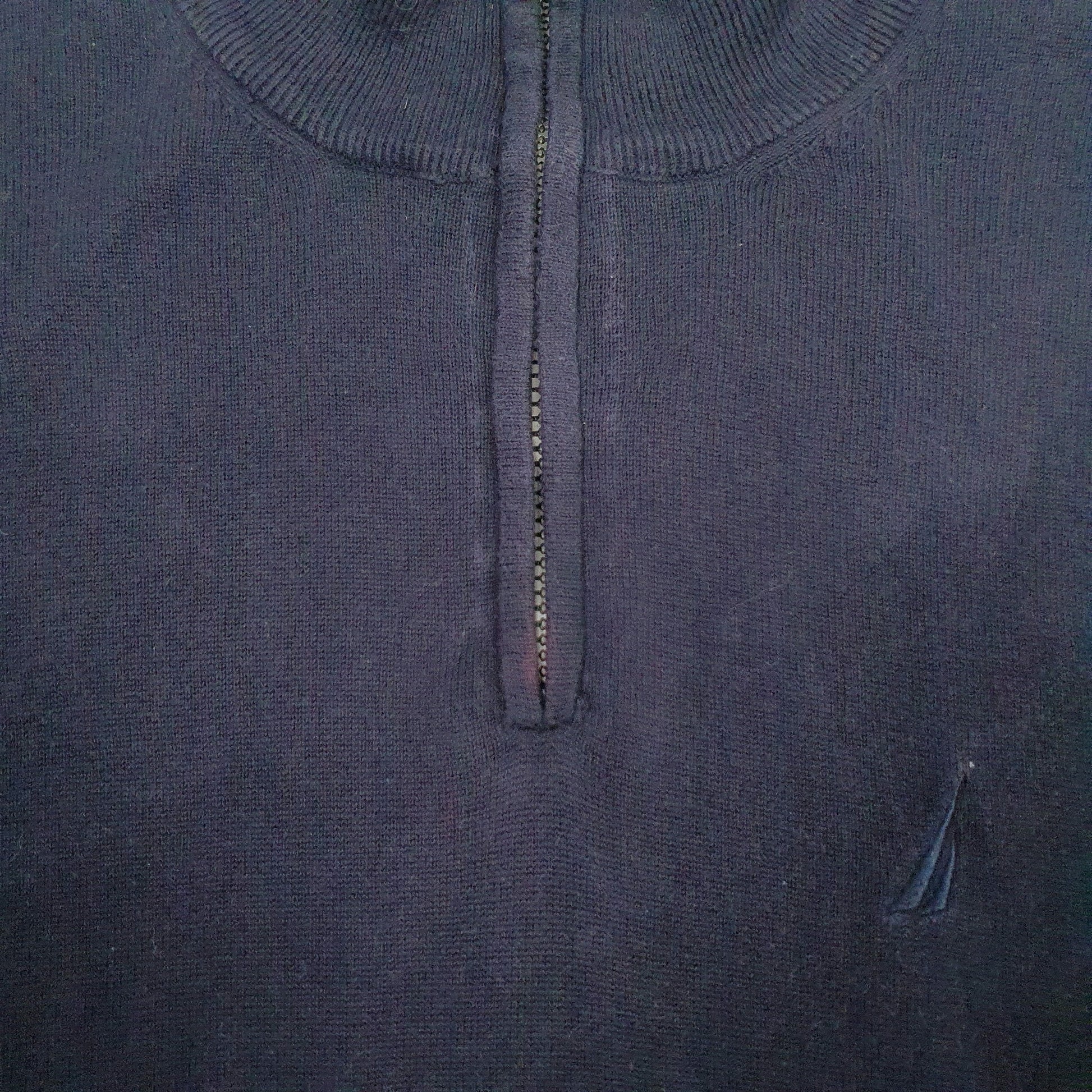 Mens Navy Nautica  Quarter Zip Jumper