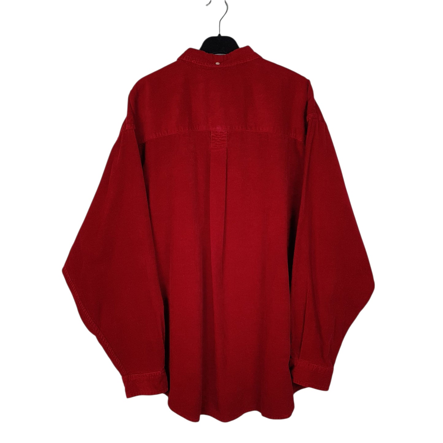 Mens Red Eddie Bauer Corduroy Vintage 90s  Shirt