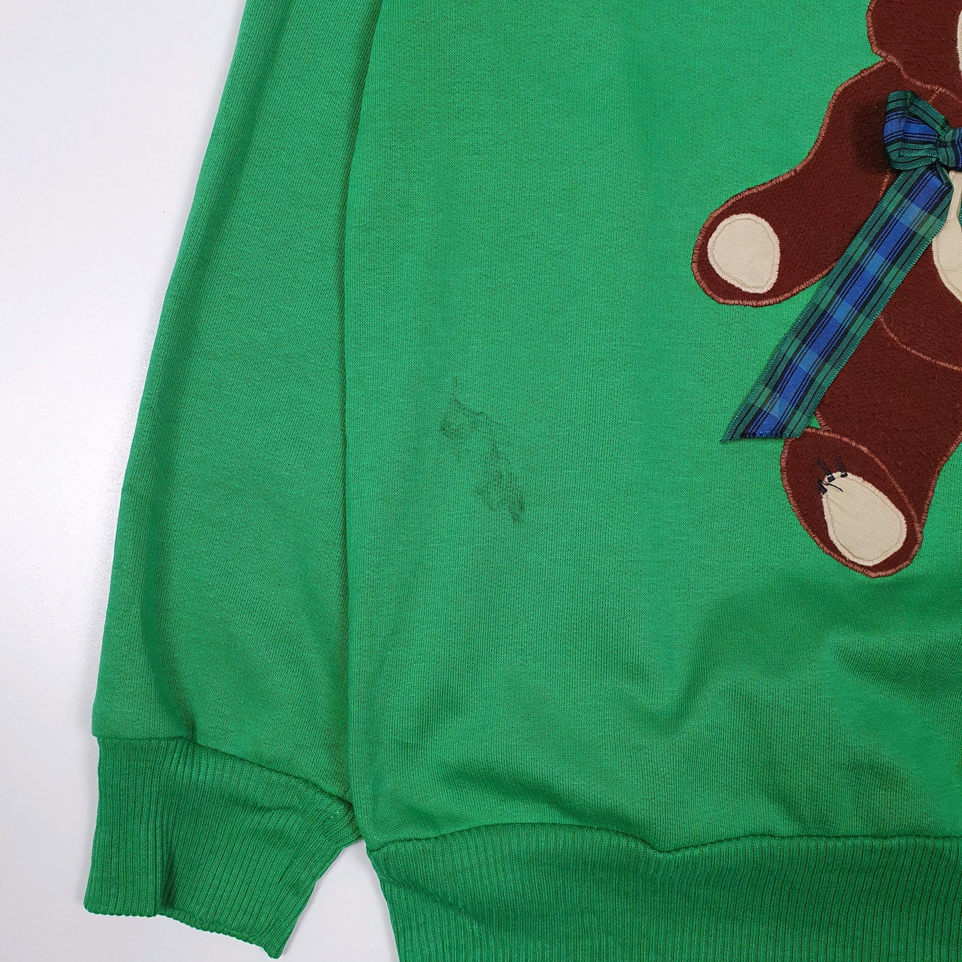 Womens Green The Frog Pond Teddy Bear Crewneck Jumper