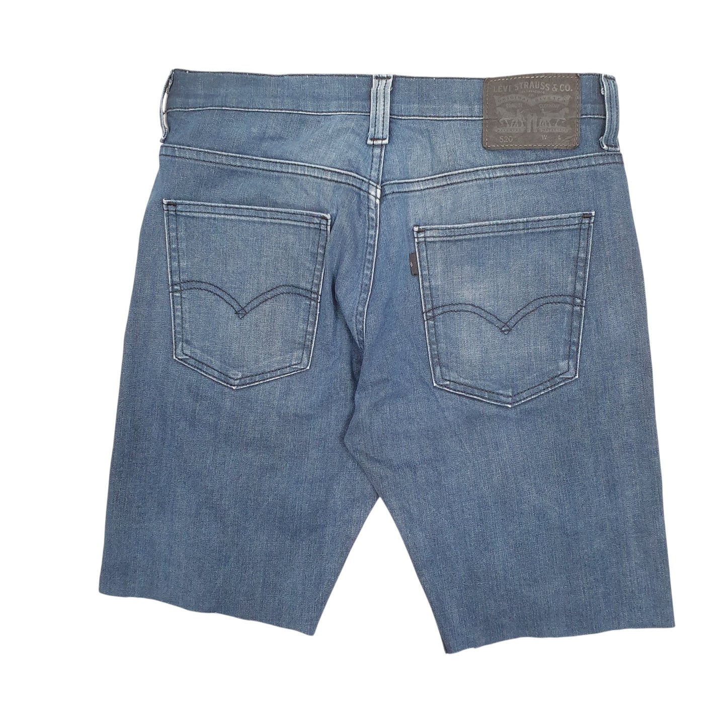 Mens Blue Levis Stretch  Shorts