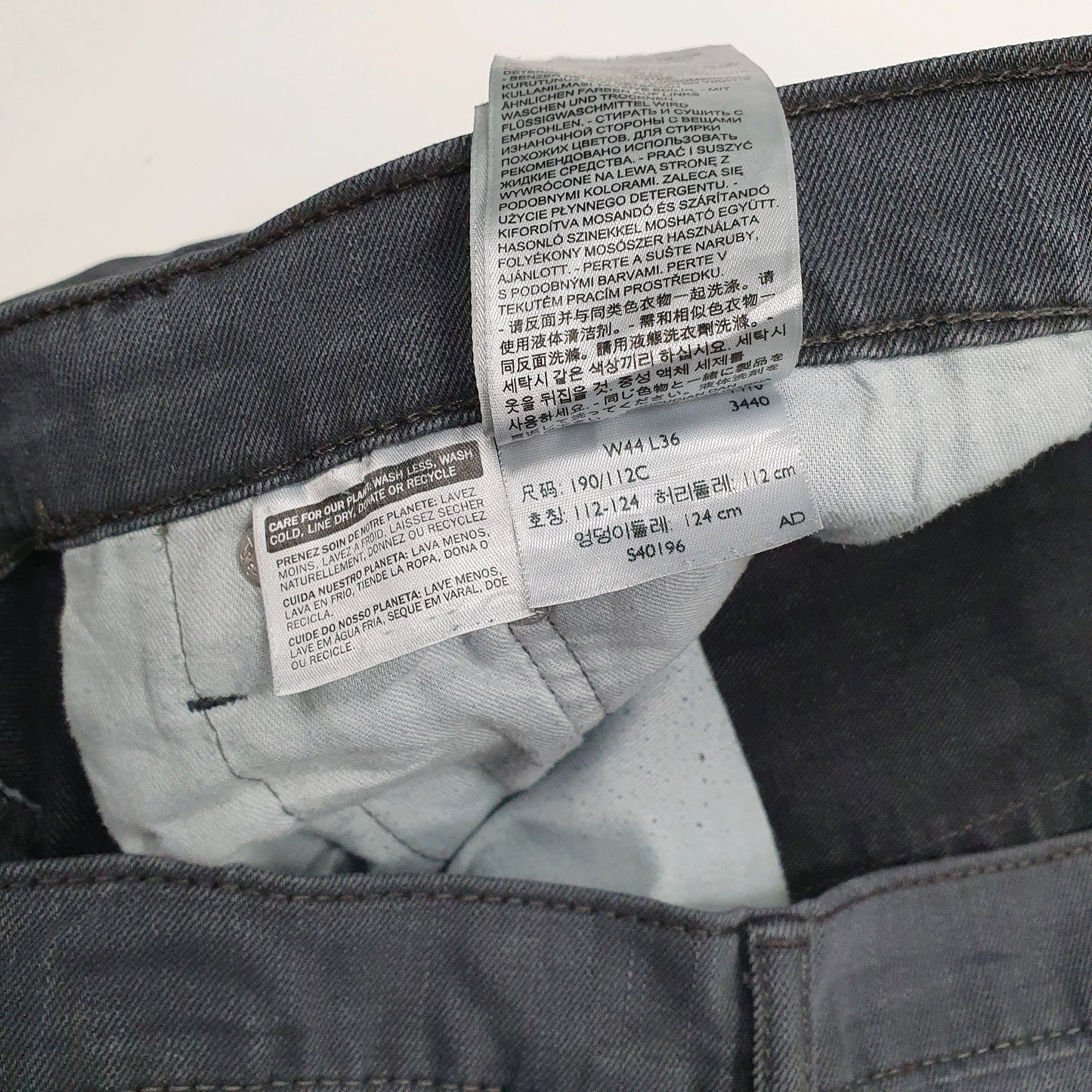 Mens Grey Levis   Jeans