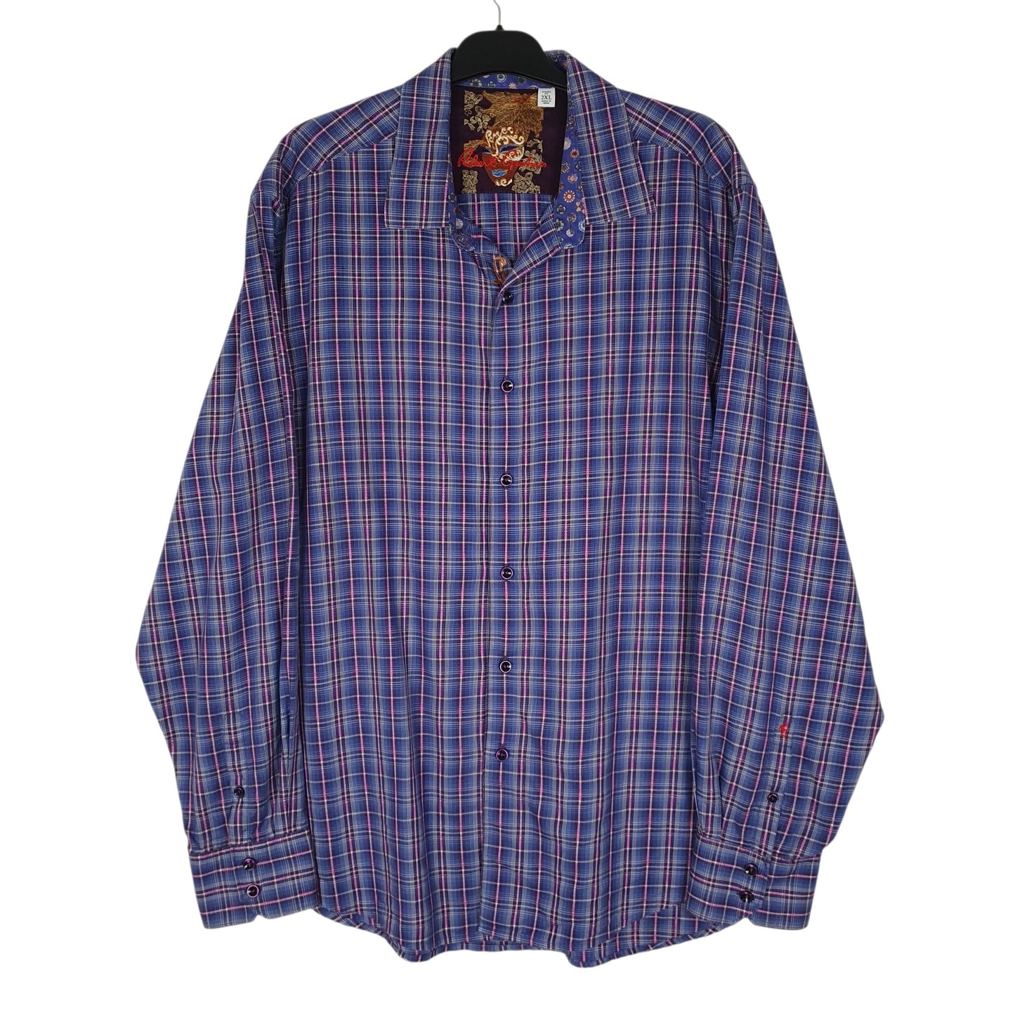 Mens Navy Robert Graham  Long Sleeve Shirt