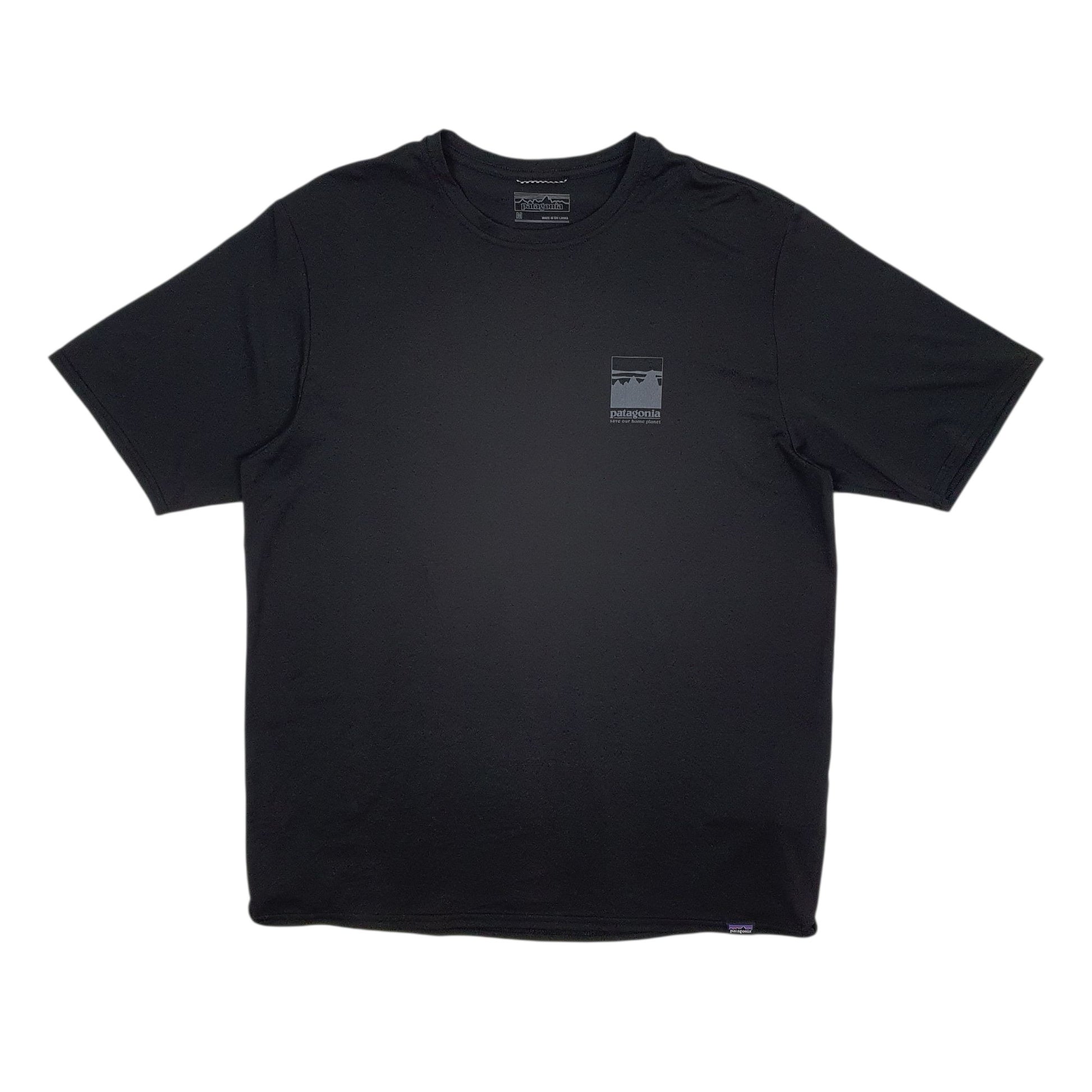 Mens Black Patagonia Capilene Short Sleeve T Shirt