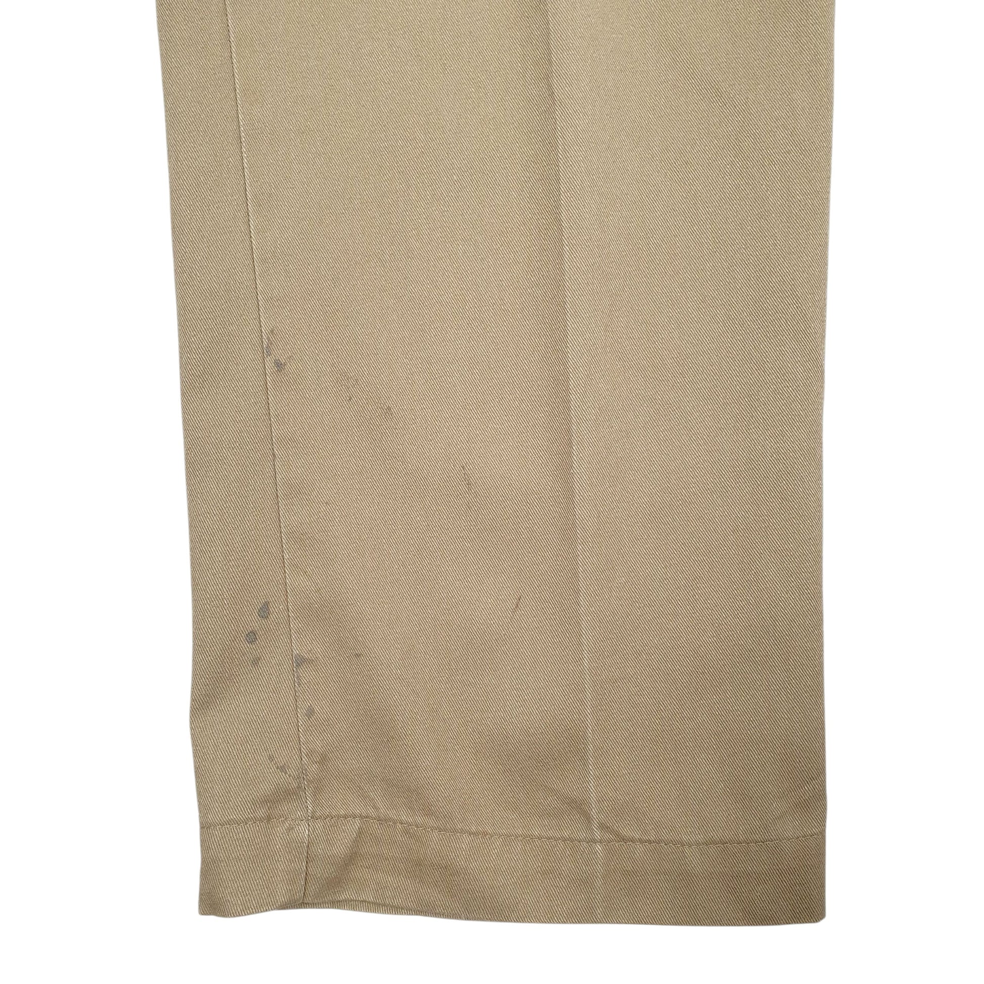 Mens Beige Dickies Workwear  Trousers