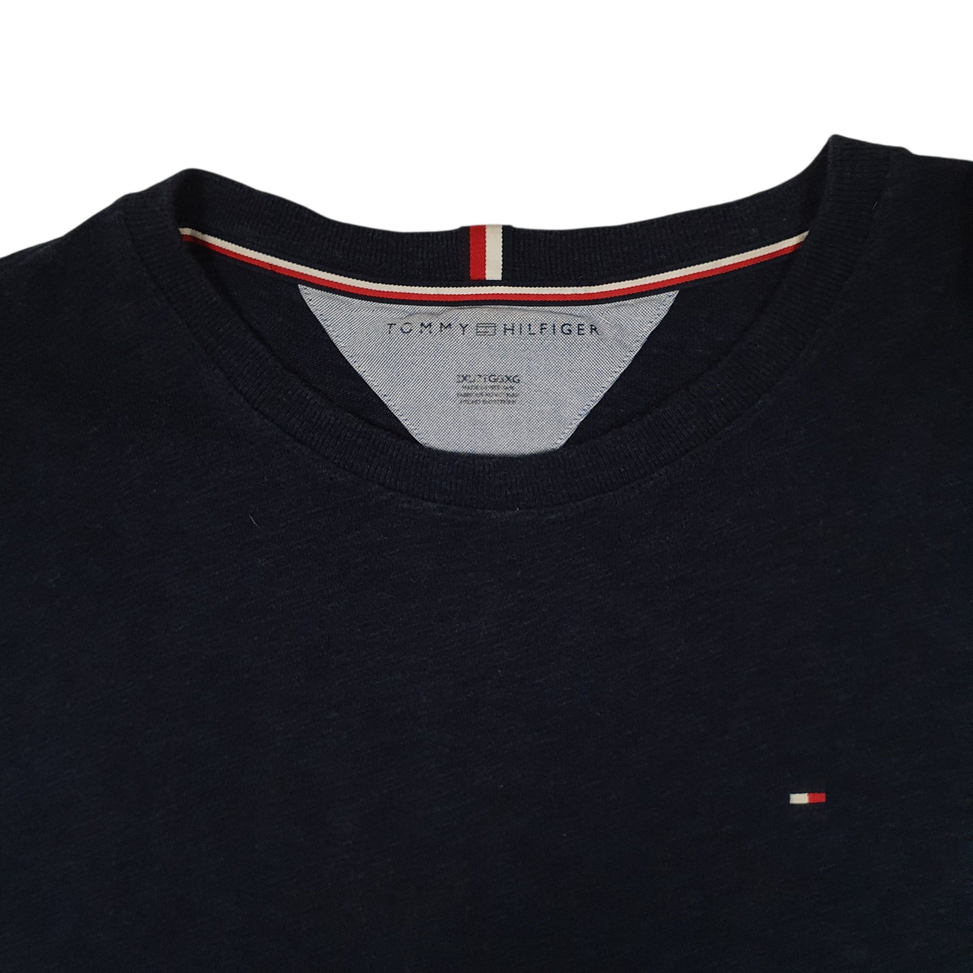 Mens Navy Tommy Hilfiger  Crewneck Jumper