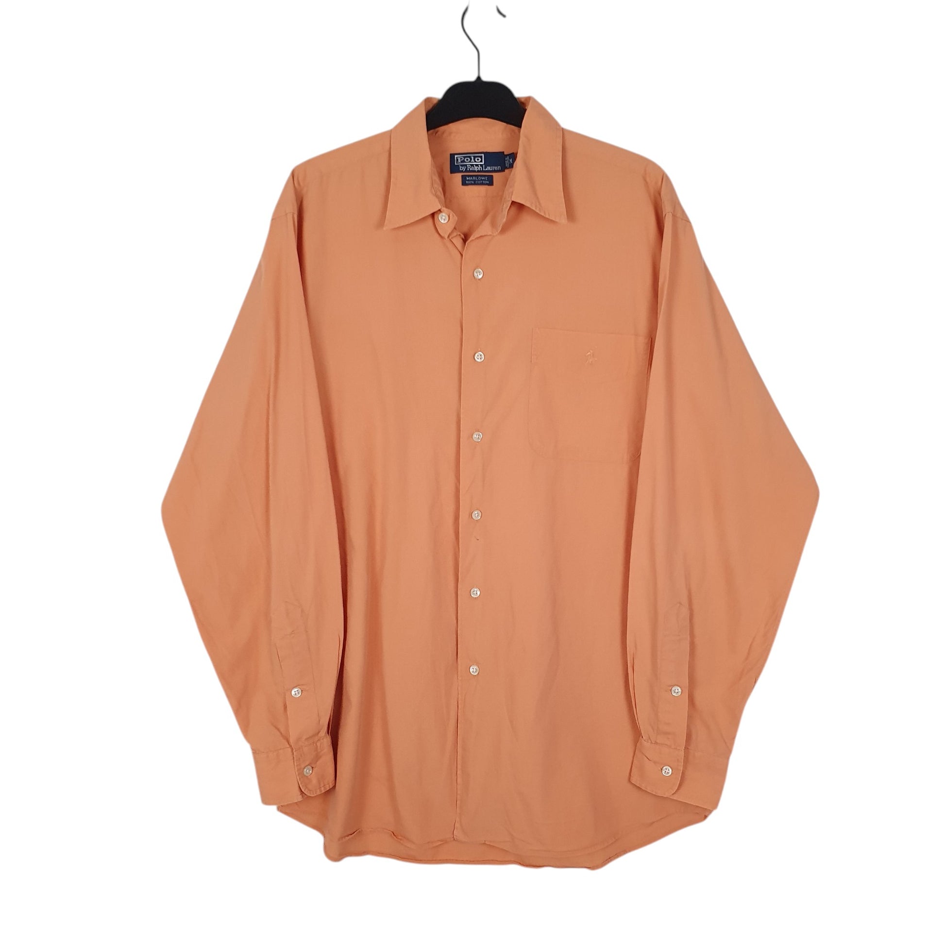 Mens Orange Ralph Lauren Marlowe Long Sleeve Shirt