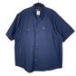 Mens Navy Wrangler Riggs Workwear Short Sleeve Shirt